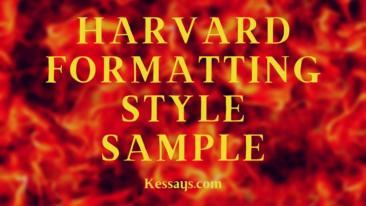 Harvard Formatting Style